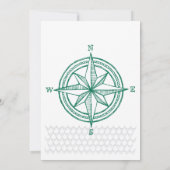 Kompasroos God is Liefde Christelijke Trouwkaart Kaart (Achterkant)