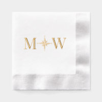 Kompasroos Koppel Trouw 2 Initiaal Monogram