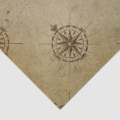  kompassen op bruine ontkoppeling tissuepapier (Detail)
