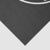 Kompasster monogram personaliseerbaar embleem tissuepapier (Detail)