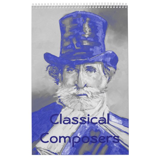 Komponisten Kalender - Symphony in Blue & Grey (Hoes)
