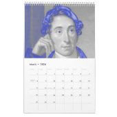 Komponisten Kalender - Symphony in Blue & Grey (Mar 2026)