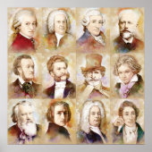 Komponisten - Mozart, Bach, Beethoven en mehr! Poster (Voorkant)
