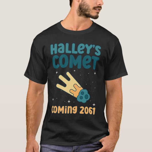 Komst 2061 van Halley - Comet Astronomical T-shirt (Voorkant)