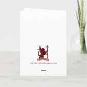 Komst - Kerstmis 2012 Feestdagen Kaart (Achterkant)