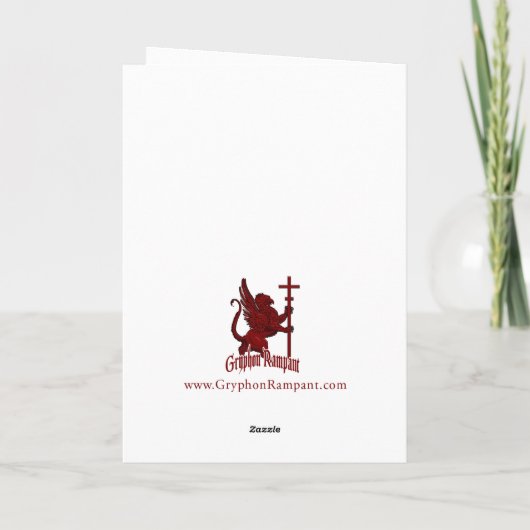 Komst - Kerstmis 2012 Feestdagen Kaart (Achterkant)