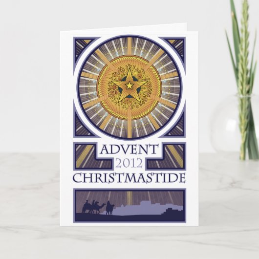 Komst - Kerstmis 2012 Feestdagen Kaart (Voorkant)