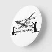 Komst naar huis aan een Kat Ronde Klok (Hoek)