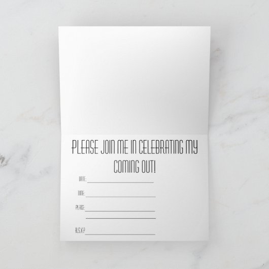 KOMST UIT UITNODIGING (Binnen)