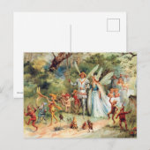  komst van Koning en Koningin der feeën Briefkaart (Voorkant / Achterkant)