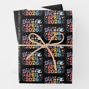 Komt april 2026 Verwacht in Nieuwe Baby Mama Zwang Inpakpapier Vel