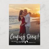 Komt binnekort foto zwangerschap aankondiging brie (Voorkant)