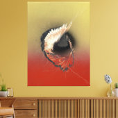 Komt binnen op een vleugel en een gebed canvas afdruk (Insitu (Woonkamer))