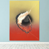 Komt binnen op een vleugel en een gebed canvas afdruk (Insitu (Houten vloer))