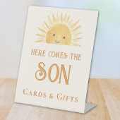 Komt de zoon Kaarten en geschenken Baby shower Reclamebord Met Voetstuk