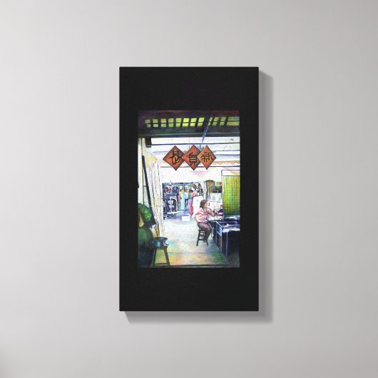 Komt deze draak met trainingswielen? canvas afdruk (Voorkant)