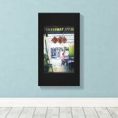 Komt deze draak met trainingswielen? canvas afdruk (Insitu (Houten vloer))