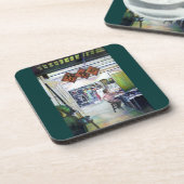 Komt deze draak met trainingswielen? drankjes onderzetter (Linkerzijde)