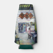 Komt deze draak met trainingswielen? flesjeskoeler (Voorkant)