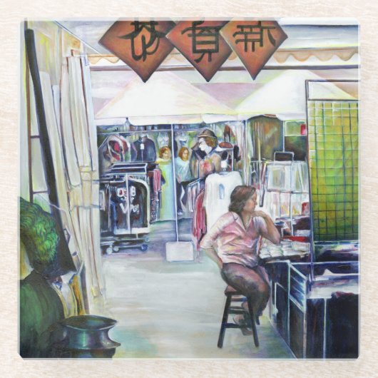 Komt deze draak met trainingswielen? glazen onderzetter (Voorkant)