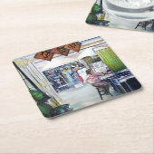 Komt deze draak met trainingswielen? kartonnen onderzetters (Schuin)