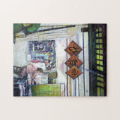 Komt deze draak met trainingswielen? legpuzzel (Horizontaal)