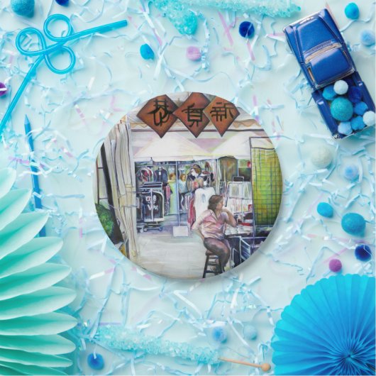 Komt deze draak met trainingswielen? papieren bordje (Feest)