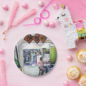 Komt deze draak met trainingswielen? papieren bordje (Feest)