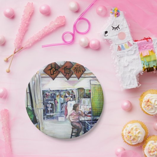 Komt deze draak met trainingswielen? papieren bordje (Feest)