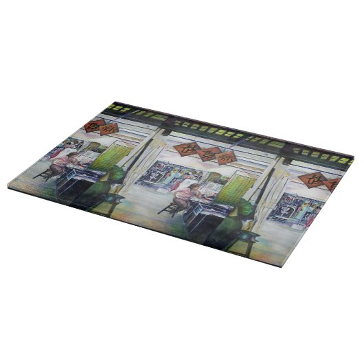 Komt deze draak met trainingswielen? snijplank (Hoek)