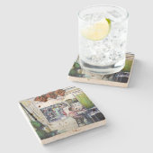 Komt deze draak met trainingswielen? stenen onderzetter (Zijkant)