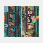 Komt en gaat door Norman Rockwell Fleece Deken (Voorkant (Horizontaal))