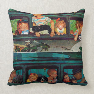 Komt en gaat door Norman Rockwell Kussen