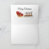 KOMT ER SANTA CLAUS FEESTDAGEN KAART (Binnen)