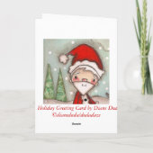 Komt hier de Kerstman - de Kaart van de Vakantie (Achterkant)