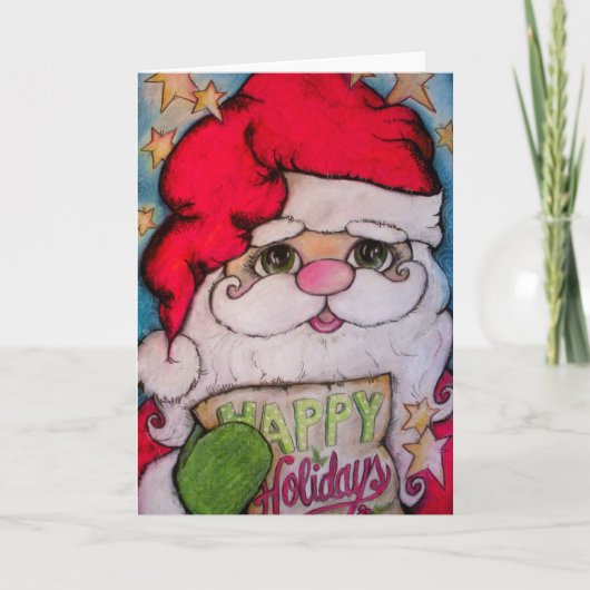 Komt hier de Kerstman Feestdagen Kaart (Voorkant)