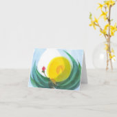 Komt hier de Zon, Nr 2, kleine Notecard, Kaart (Gele Bloem)