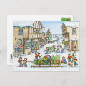 Komt hier het Briefkaart van de Kerstboom (Voorkant / Achterkant)