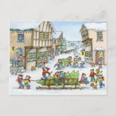 Komt hier het Briefkaart van de Kerstboom (Voorkant)