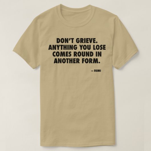 Komt in een andere vorm rond t-shirt (Design voorkant)