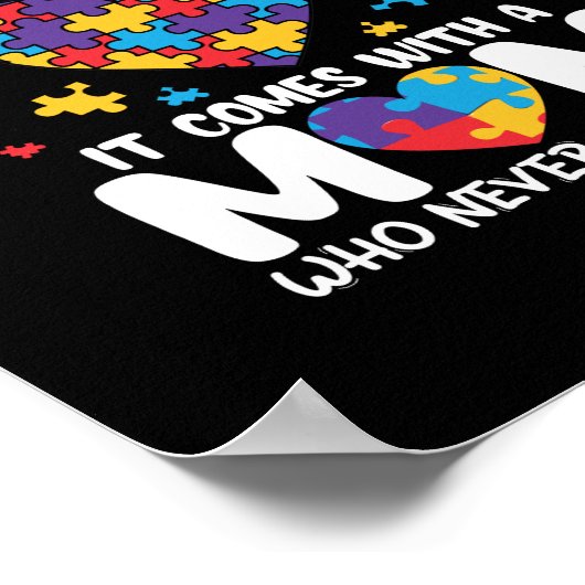 Komt met een moeder die nooit Inspirerend opgeeft Poster (Hoek)