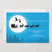 Komt naar de stad Kerst Zwangerschap aankondiging (Voorkant)