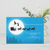 Komt naar de stad Kerst Zwangerschap aankondiging (Staand voorkant)