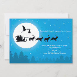 Komt naar de stad Kerst Zwangerschap aankondiging