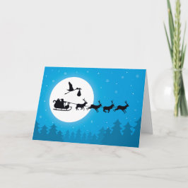 Komt naar de stad zwangerschap kerst Kaarten