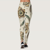 Komt overeen met het naadloze patroon van oude kaa leggings (Achterkant)