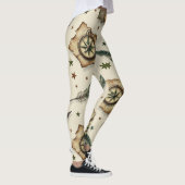 Komt overeen met het naadloze patroon van oude kaa leggings (Rechts)