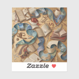 komt tegemoet aan kleurrijke artistieke verbeeldin sticker