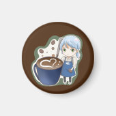 Komugisui koffie mok magneet (Voorkant)