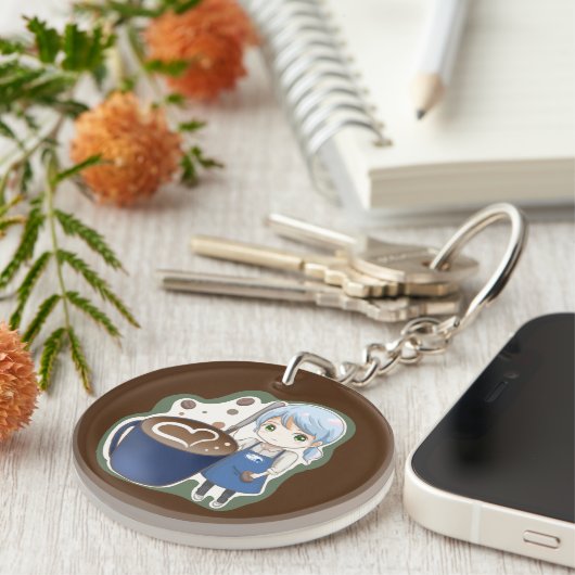 Komugisui koffie sleutelhanger (Voorkant Rechts)